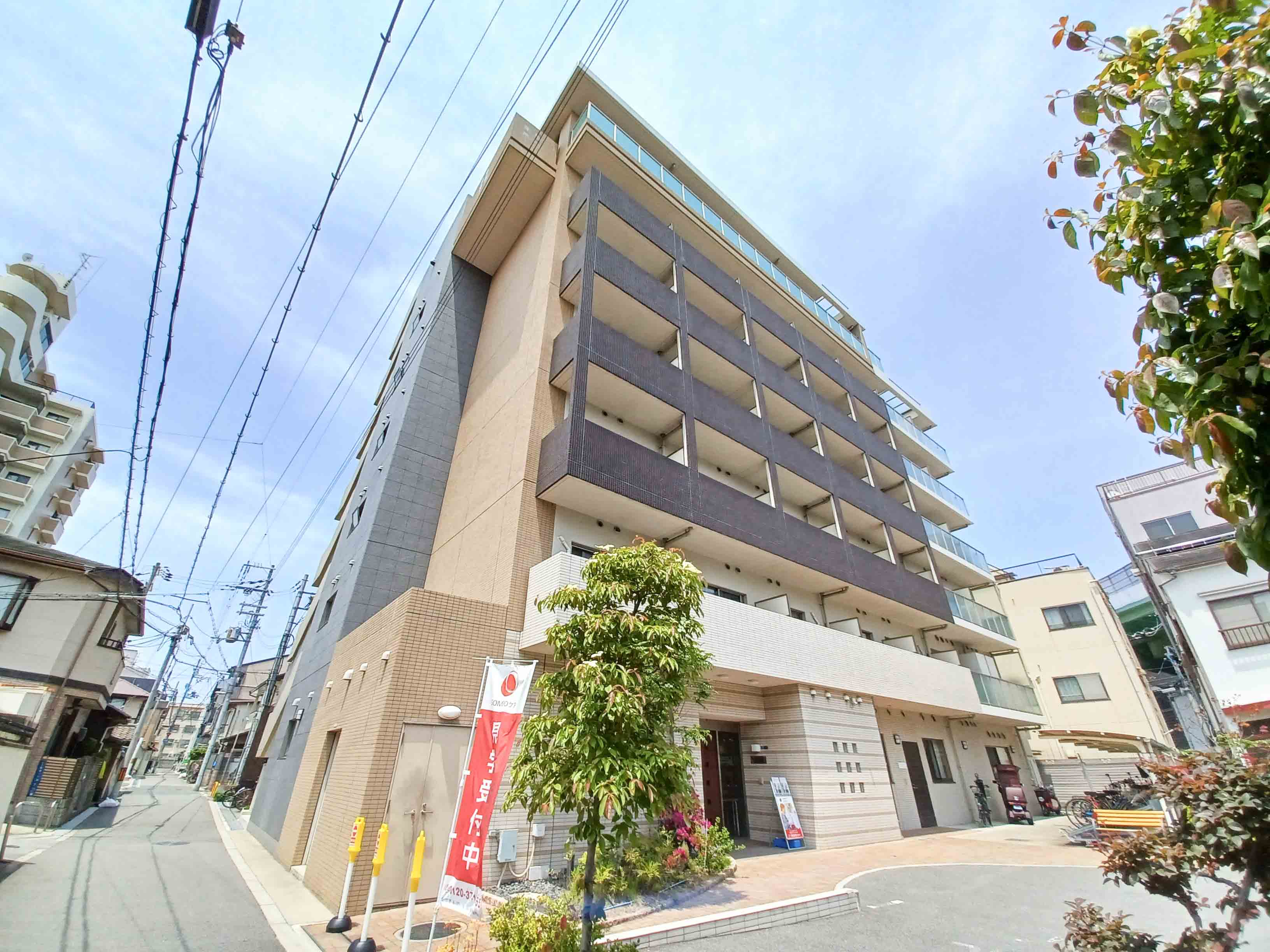 そんぽの家S田辺の玄関