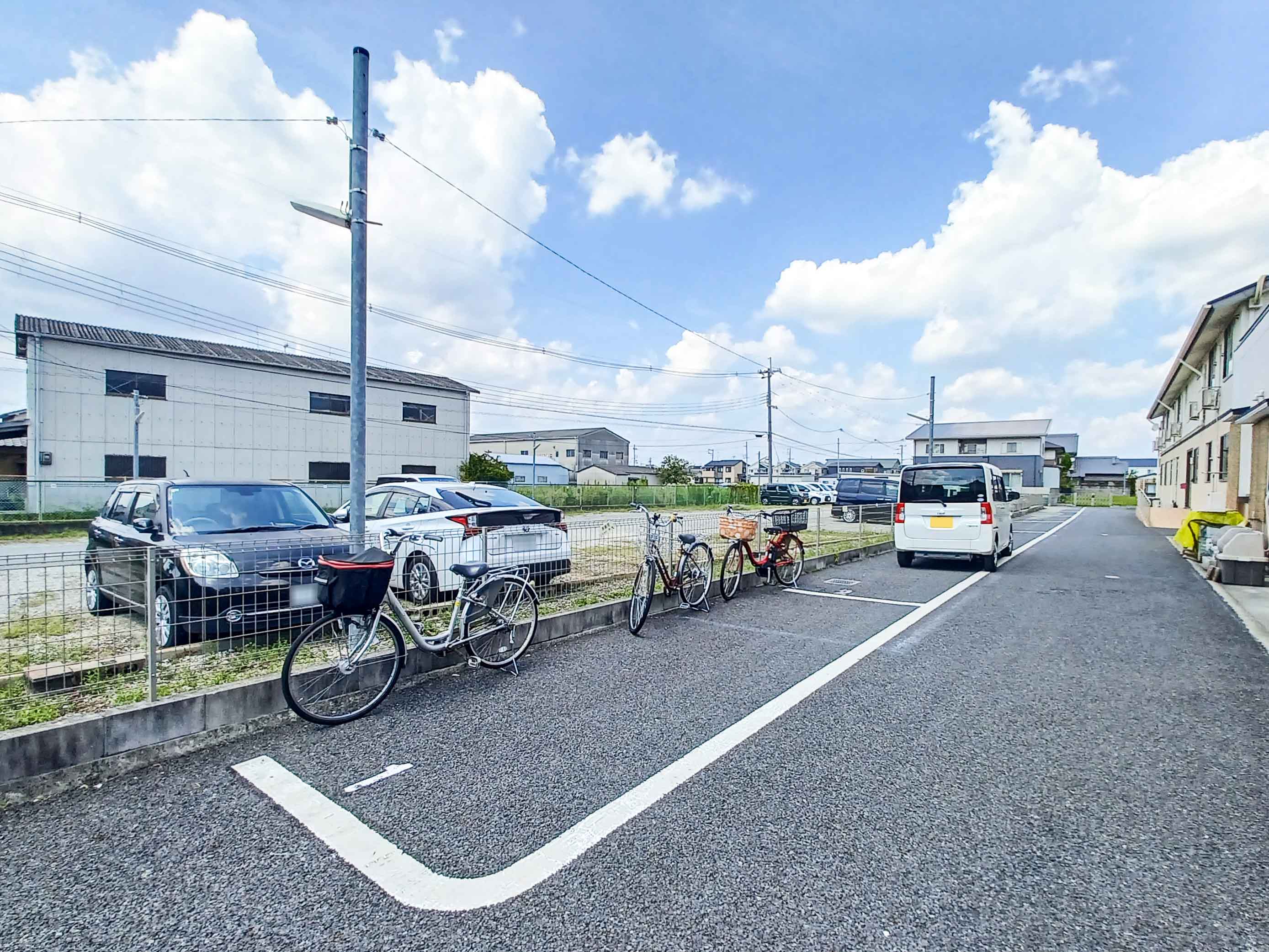 こもれびの駐車場完備