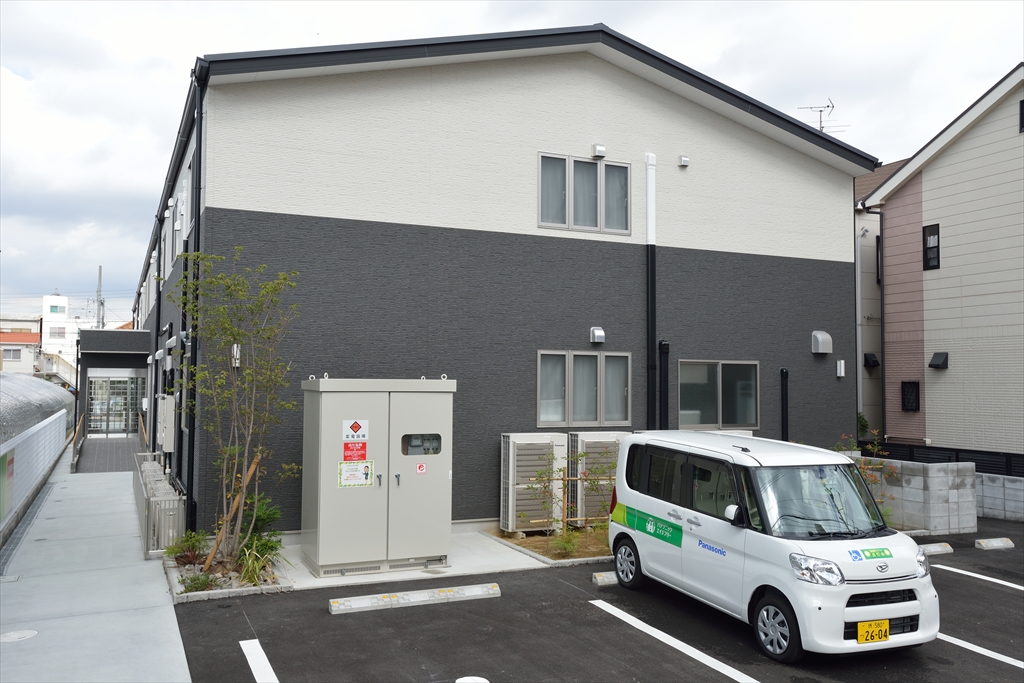 建物内に小規模多機能型居宅介護を併設。